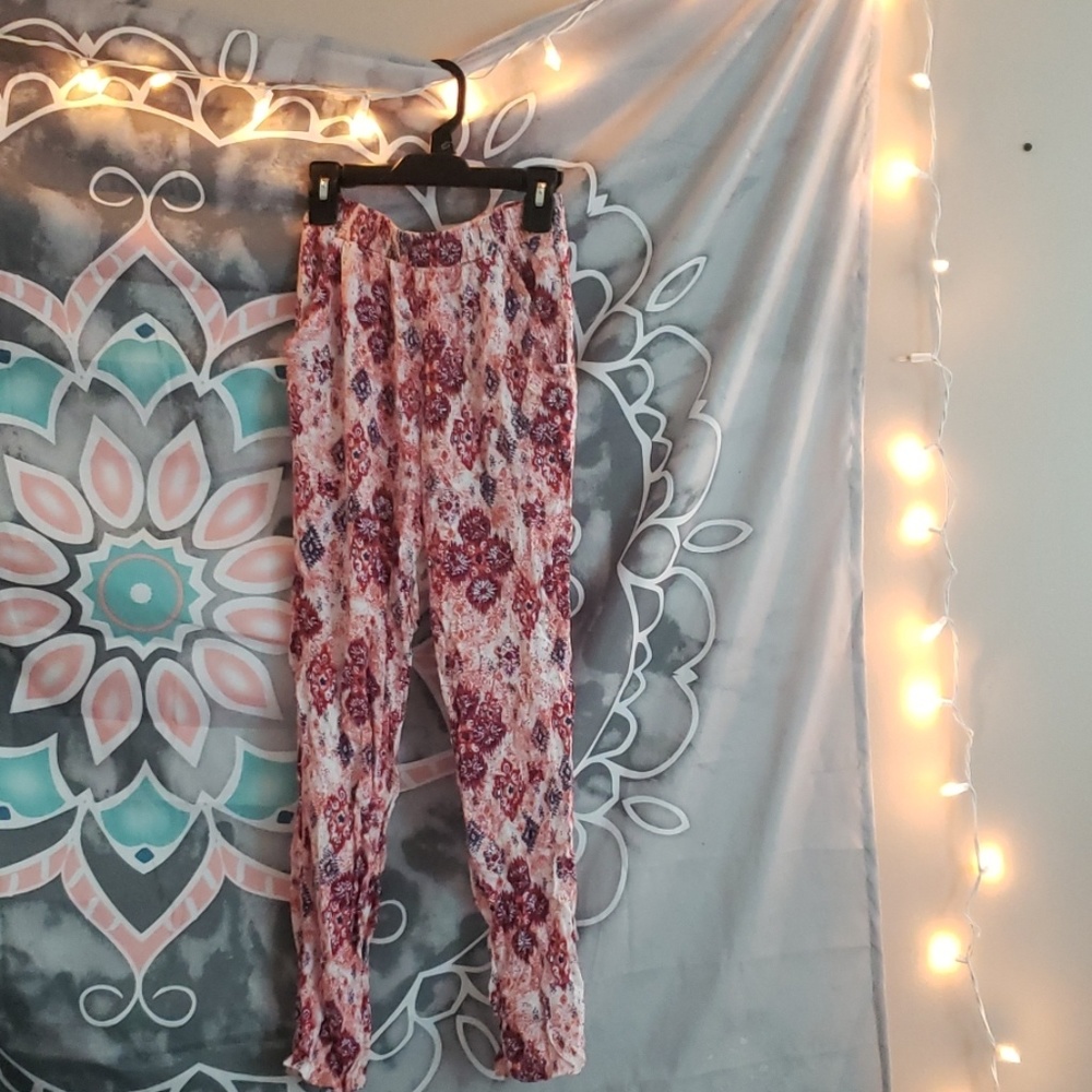 Pink aztec pants